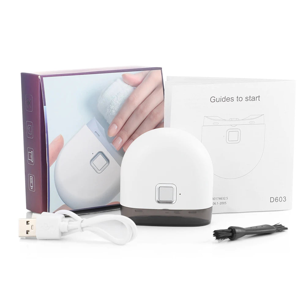 USB Electric Nail Clipper Cutter With LED Light | Yazijico™