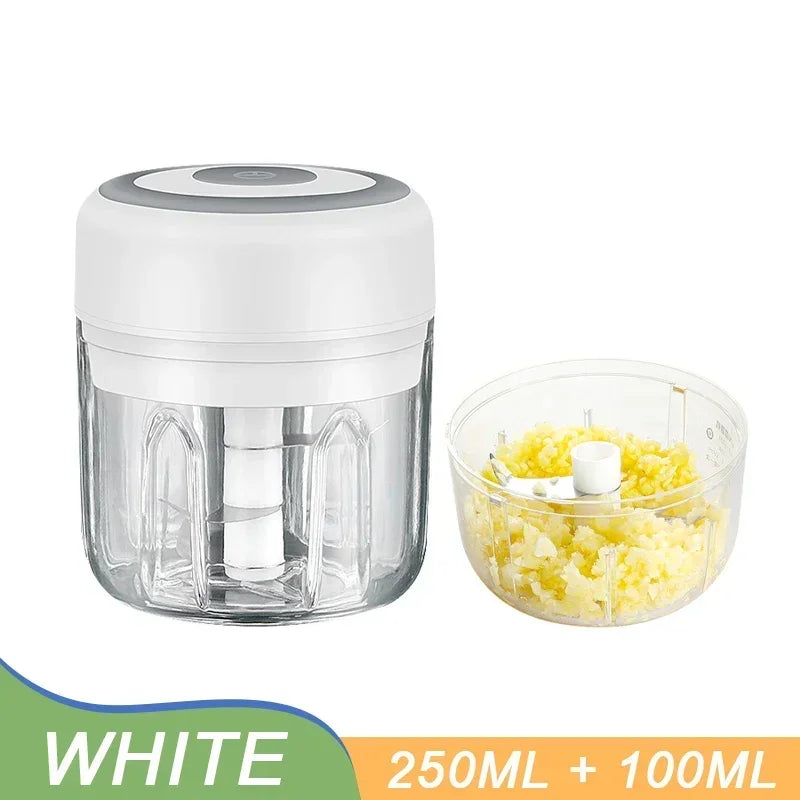 Mini Electric Garlic Chopper Grinder