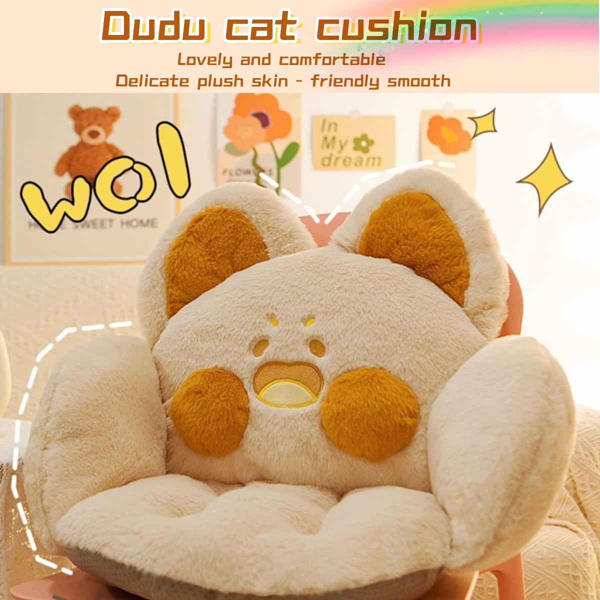 Yazijico™ Cat Cushion Pillow,Comfy Kawaii Chair - Yazijico™