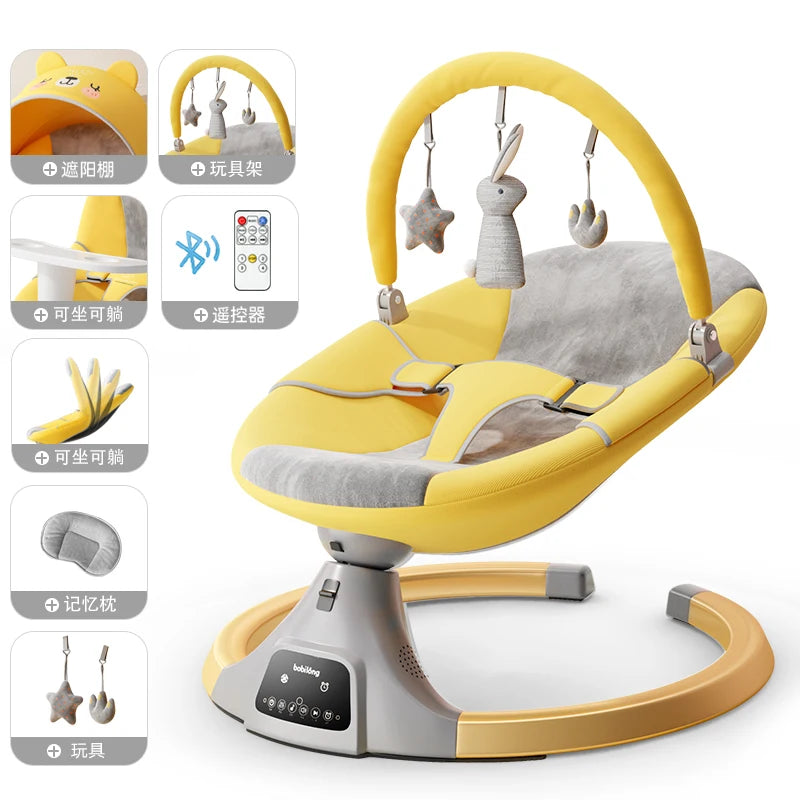 Newborn Baby Electric Rocking Chair Baby Sleeping | Yazijico™
