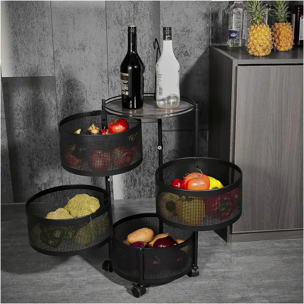 Yazijico™ Rotating Storage Rack for Kitchen - Yazijico™