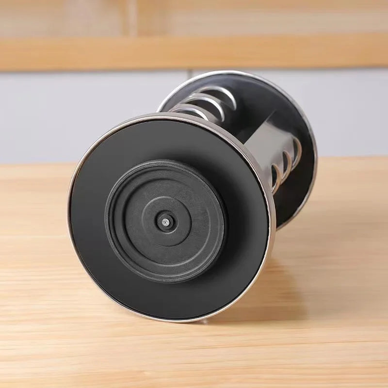 Stainless Steel Glass rotating seasoning set | Yazijico™
