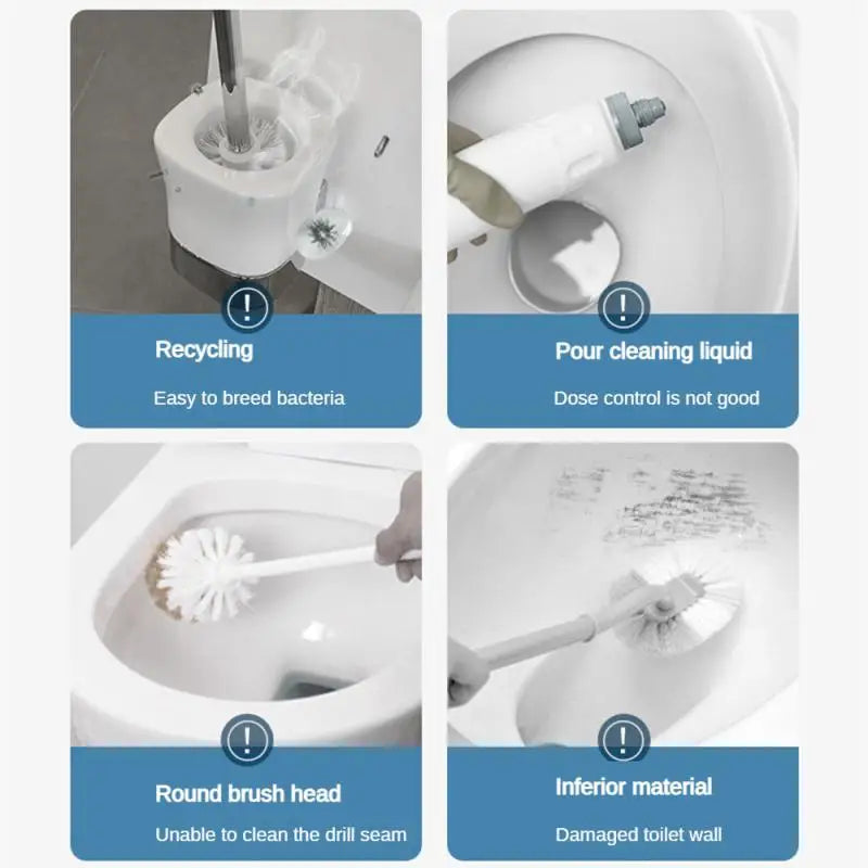 Yazijico™  Toilet Brush Wall-Mounted Cleaning Tool - Yazijico™