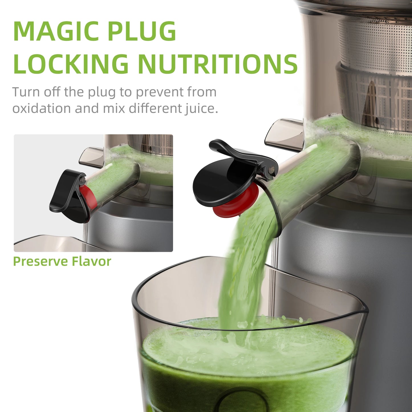 Yazijico™ BioloMix Cold Press Juicer Masticating - Yazijico™