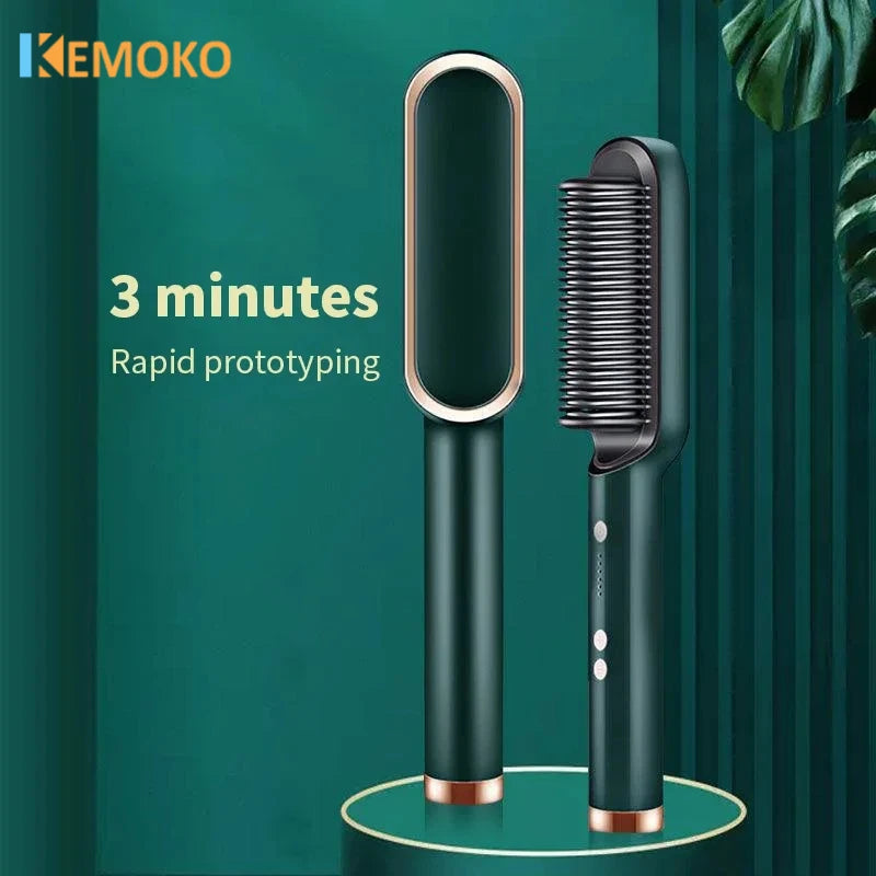Hair Straightener Quick Heated Electric Comb | Yazijico™