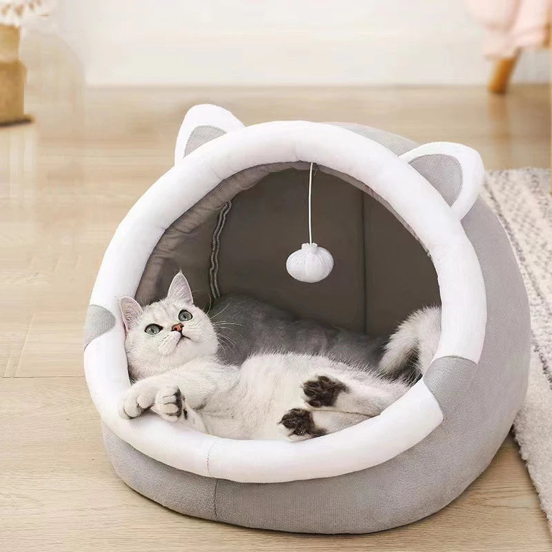Bed For Cats Pet Basket Cat Bed Cozy Kitten Cushion | Yazijico™