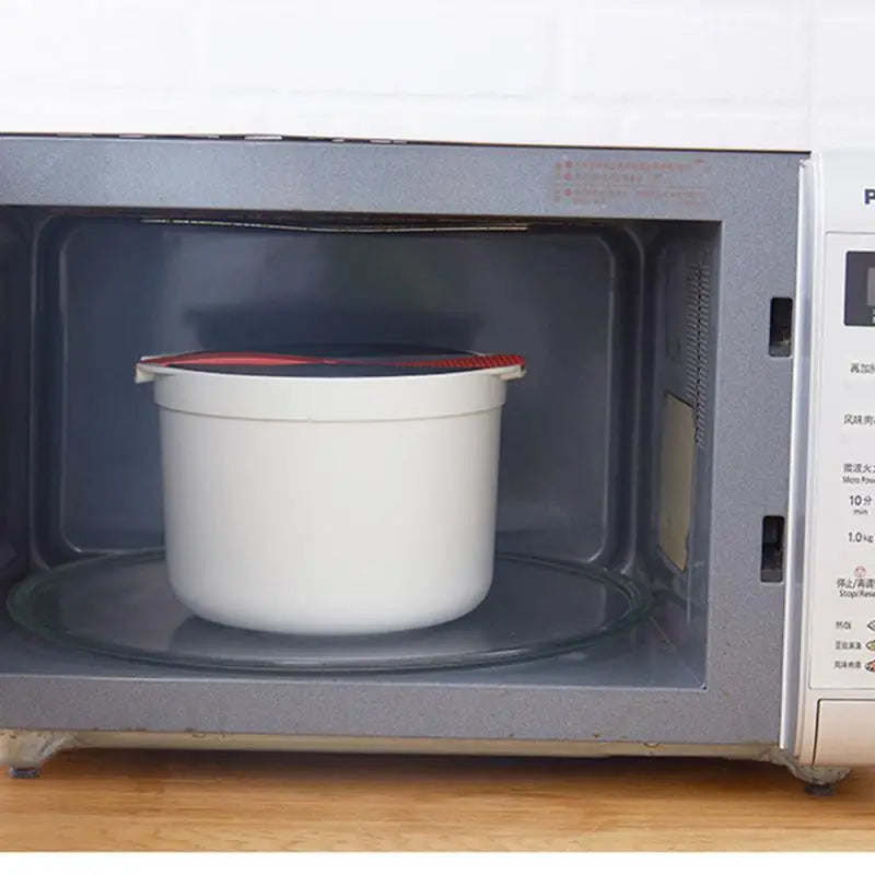 وعاء طبخ الأرز بفرن الميكروويف، حاوية طعام محمولة | يازيجيكو™