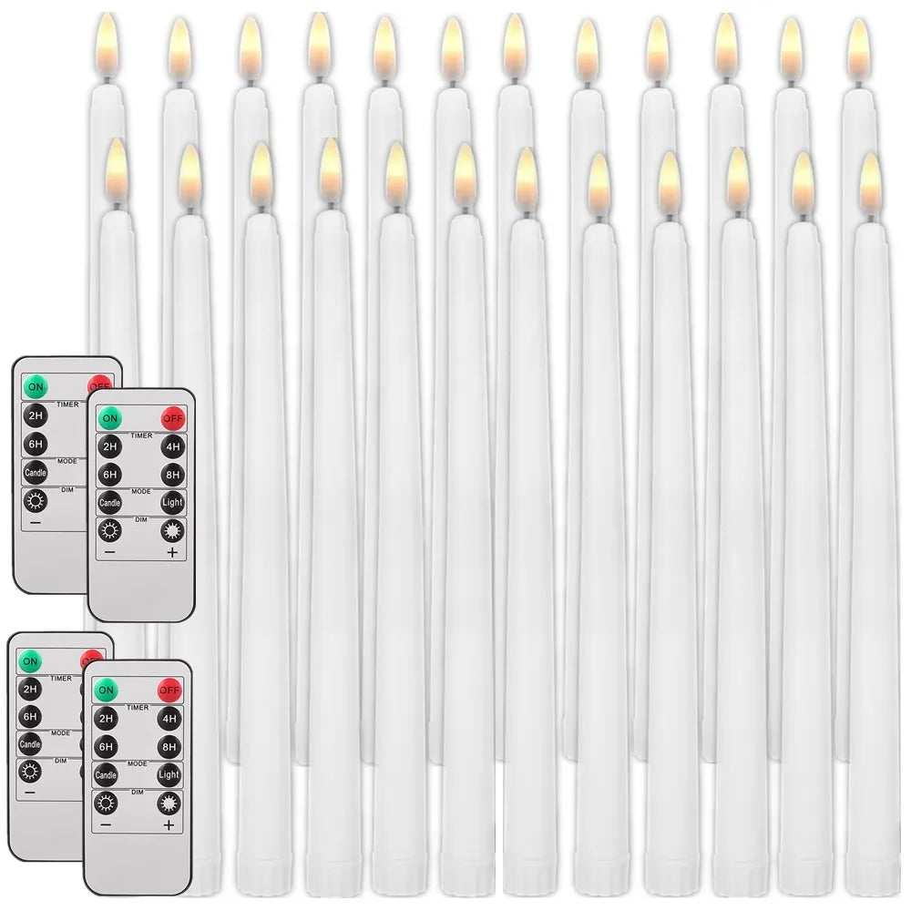 6/24Pc LED Flameless Taper Candles | Yazijico™