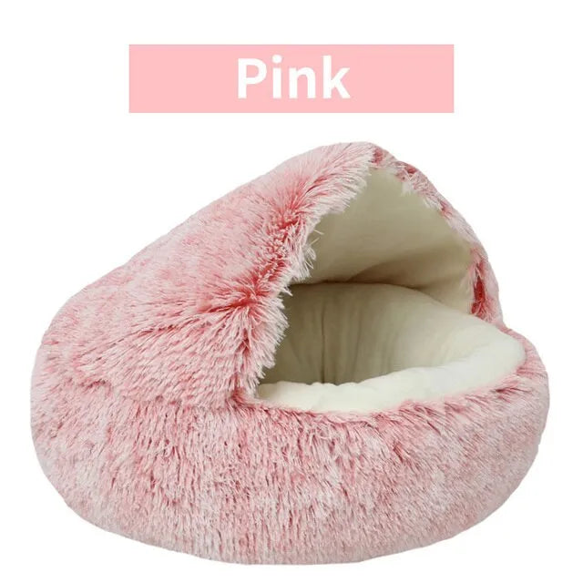 Soft Plush Pet Bed with Cover Round | Yazijico™
