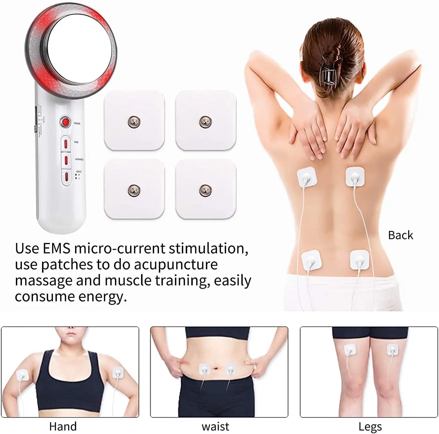 Ultrasonic 3 in 1 Cavitation EMS Slimming Massager | Yazijico™