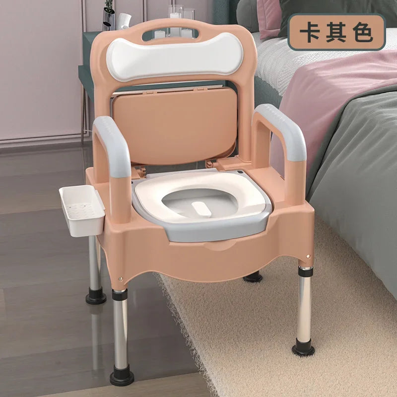 Toilet Stool Multifunctional Elderly Bathroom Chair Lift Adjustment Shower Chair Safe Stable Bathroom Furniture