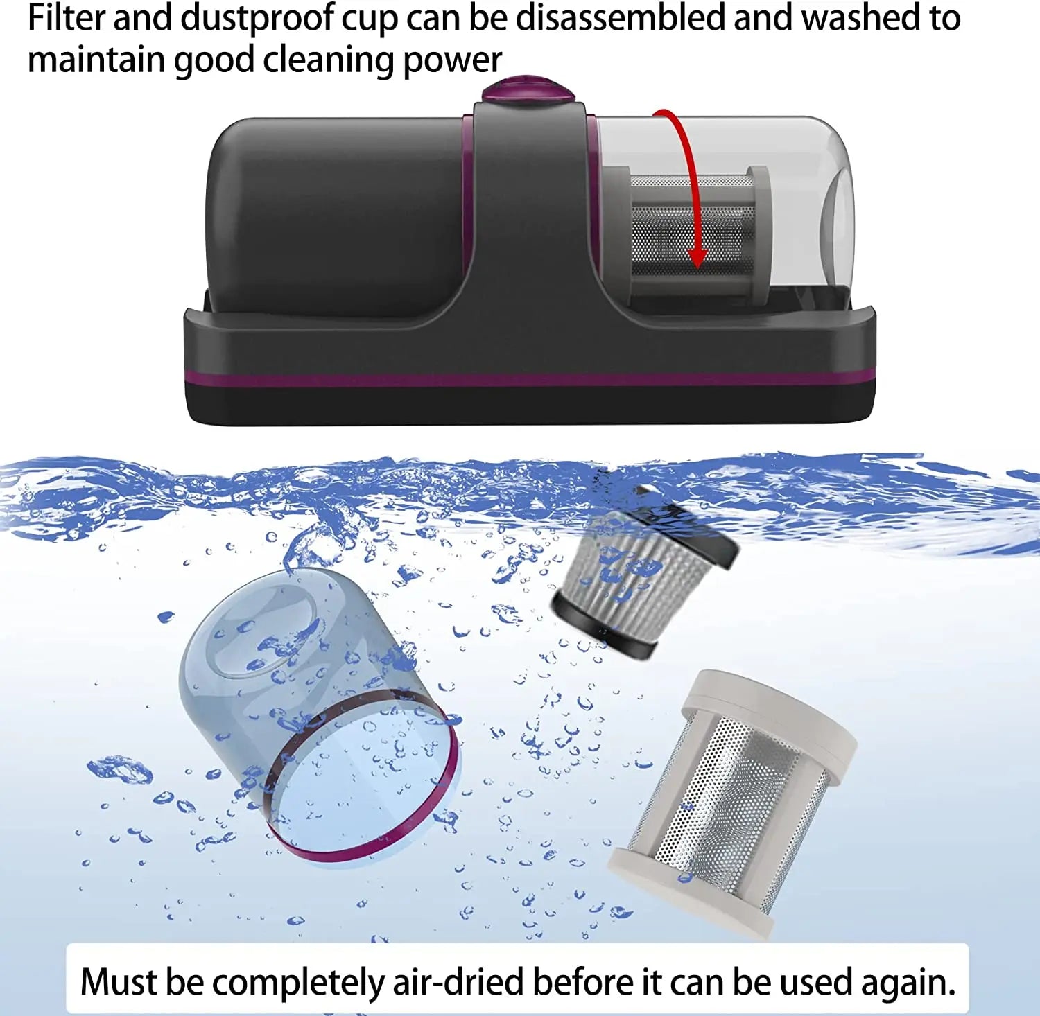 Yazijico™  Wireless Mattress Vacuum Cleaner Cordless - Yazijico™