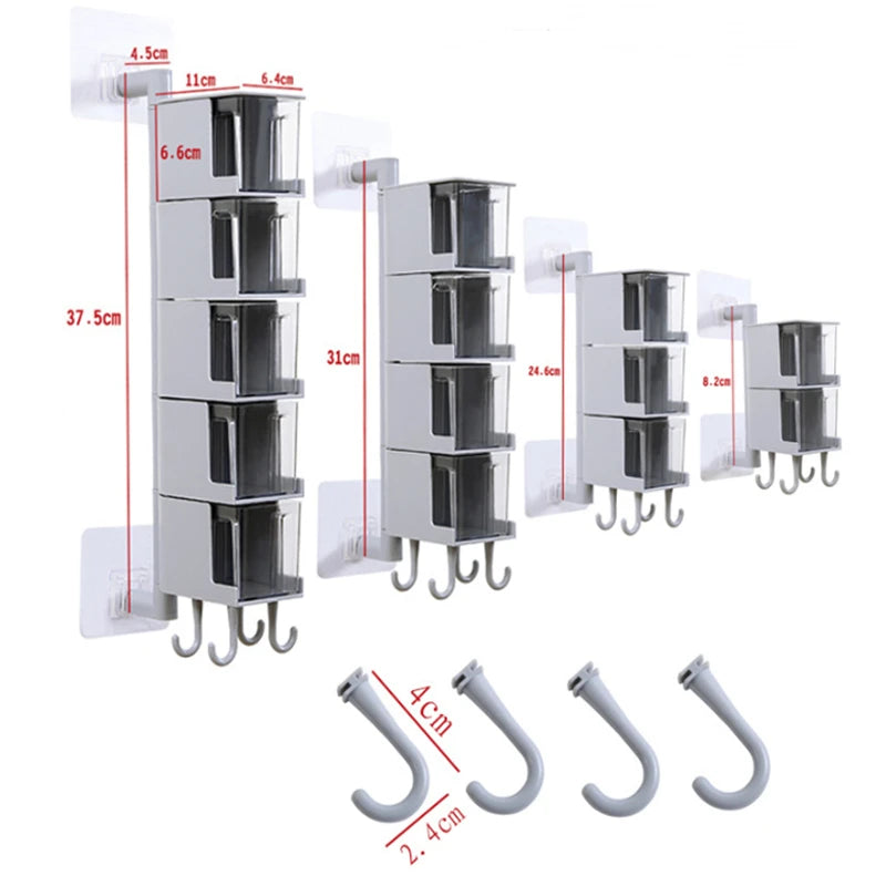 Vintage Clear Acrylic Rotatable Kitchen Spice | Yazijico™