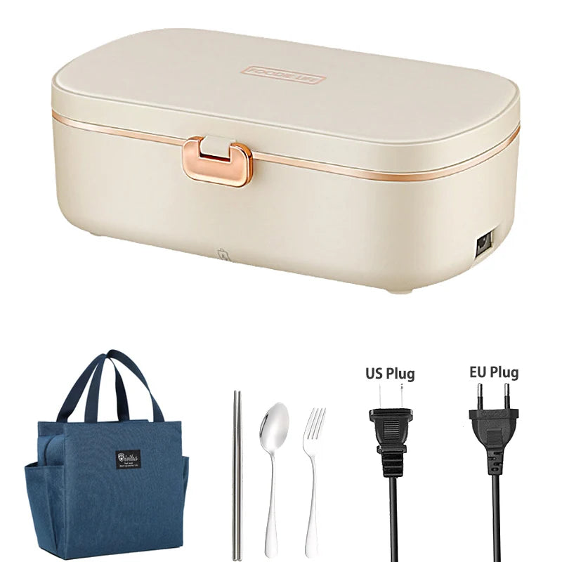 Stainless Steel  Electric Heating Lunch Box Portable | Yazijico™