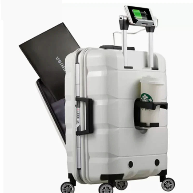 Trolley Travel Suitcase Front Computer Luggage | Yazijico™