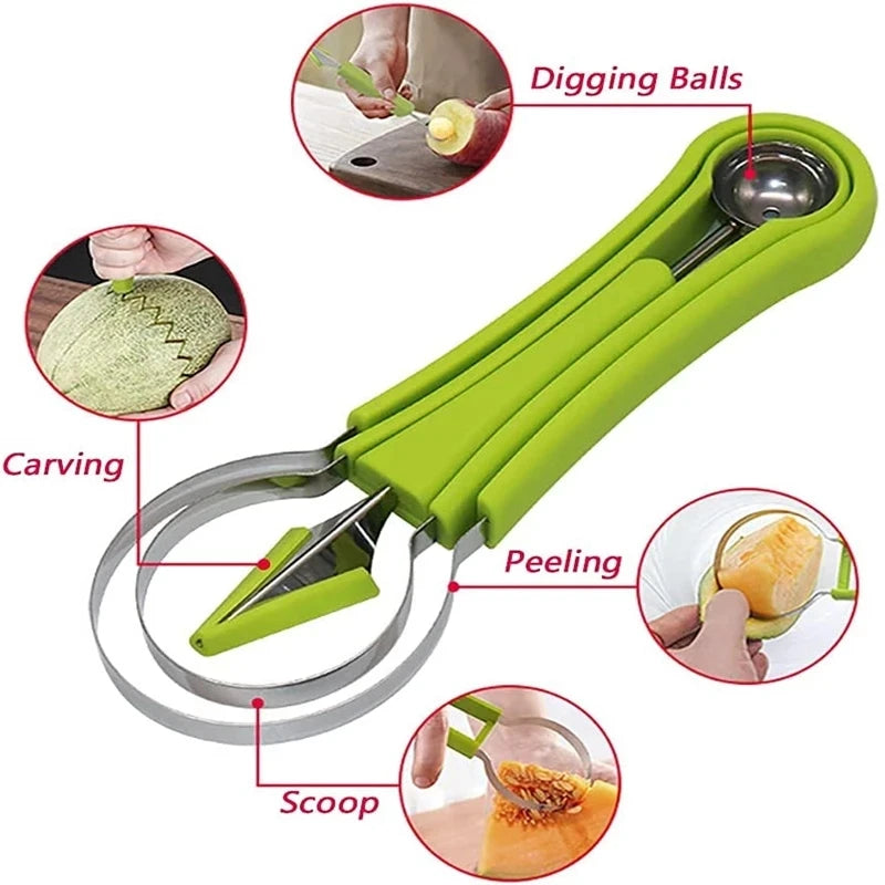 Watermelon Slicer Cutter Scoop Carving Knife | Yazijico™