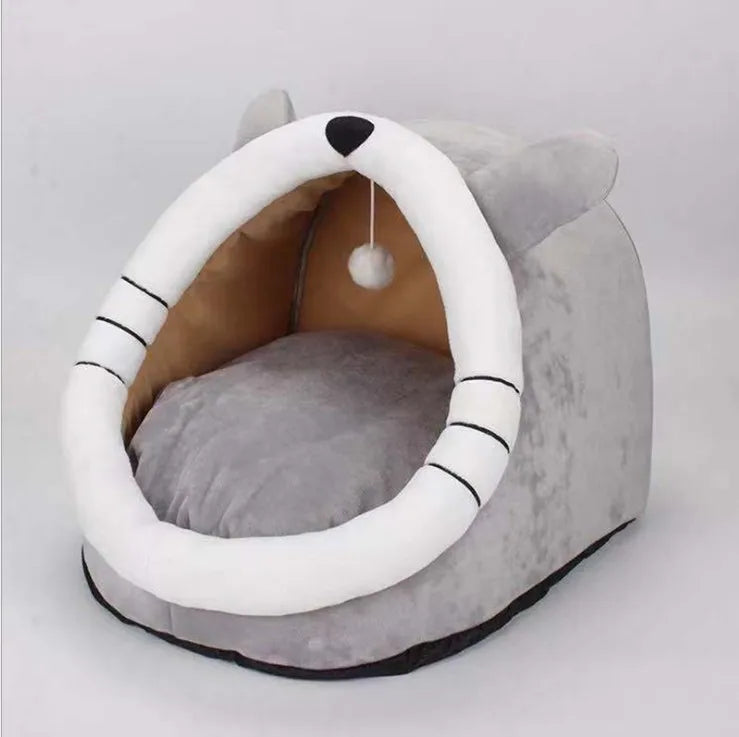 Bed For Cats Pet Basket Cat Bed Cozy Kitten Cushion | Yazijico™