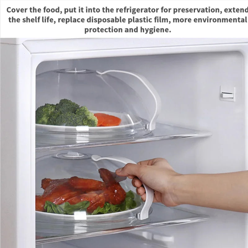 Professional microwave food high-temperature splash-proof cover, heat-resistant fresh-keeping cover for microwave heating cover