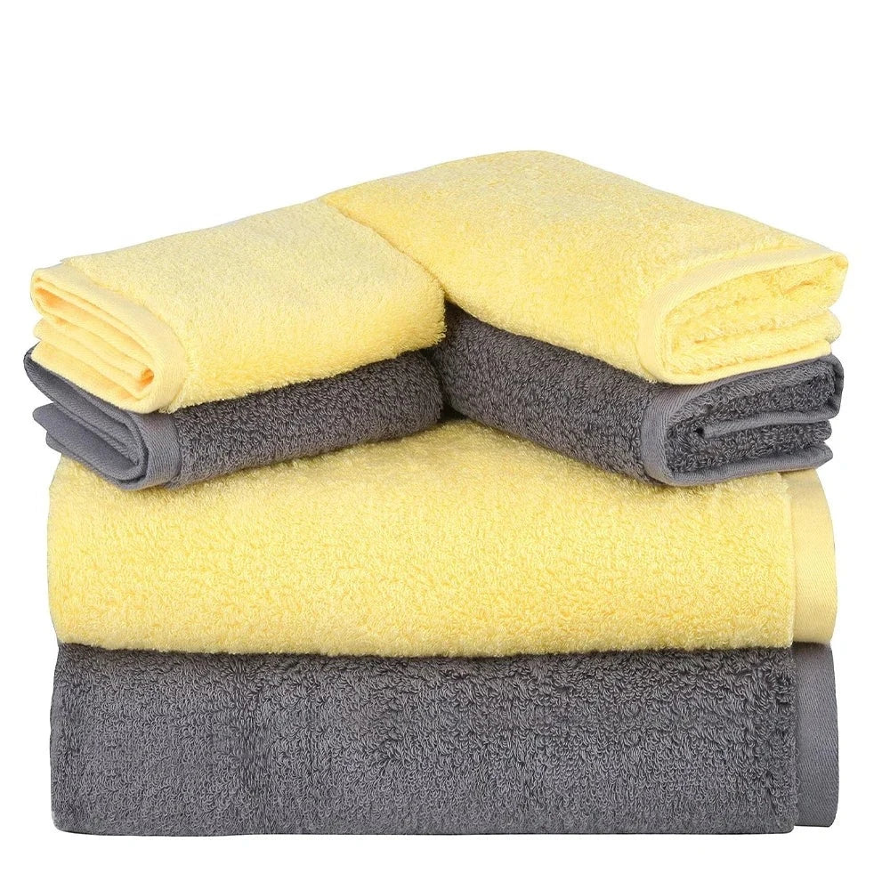 Luxury Bath Towel Set,2 Large Bath Towels Cotton  | Yazijico™