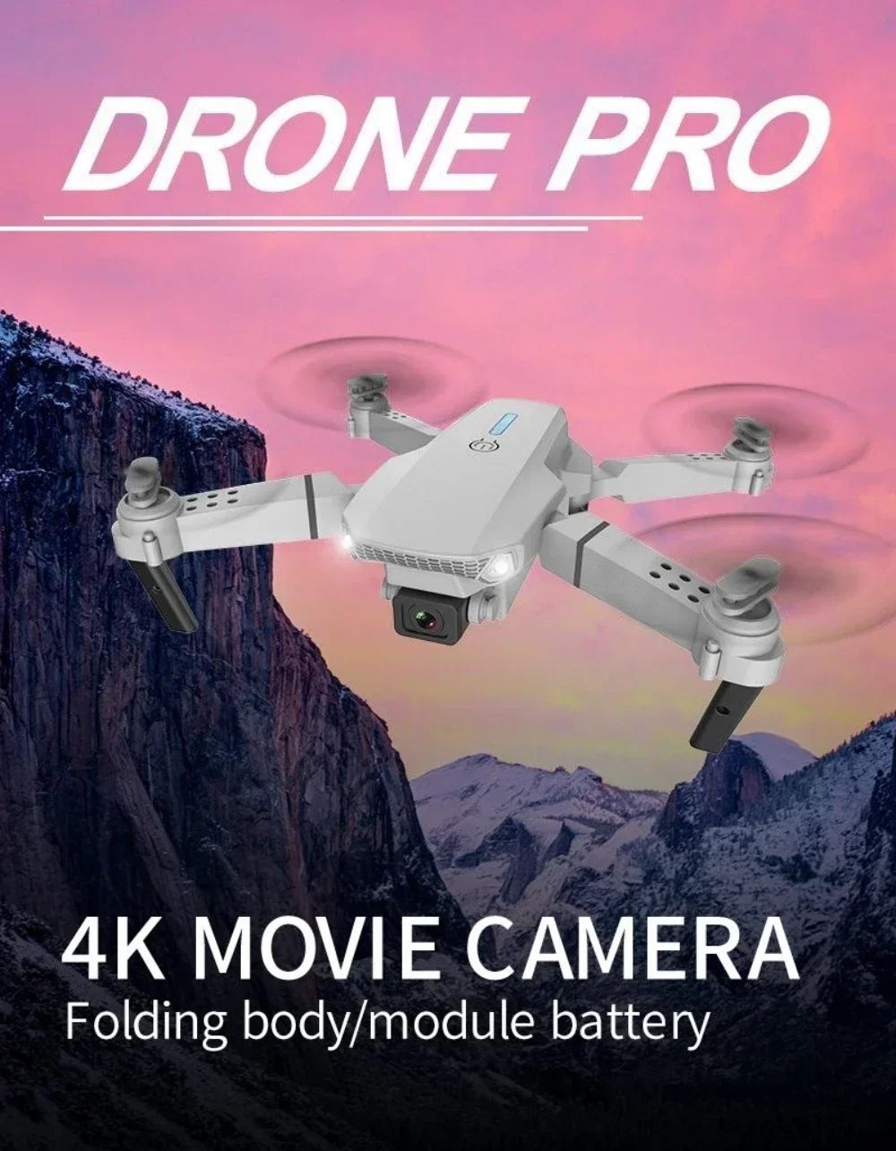 Drone Profesional Airplane Dual-Camera Head Remote