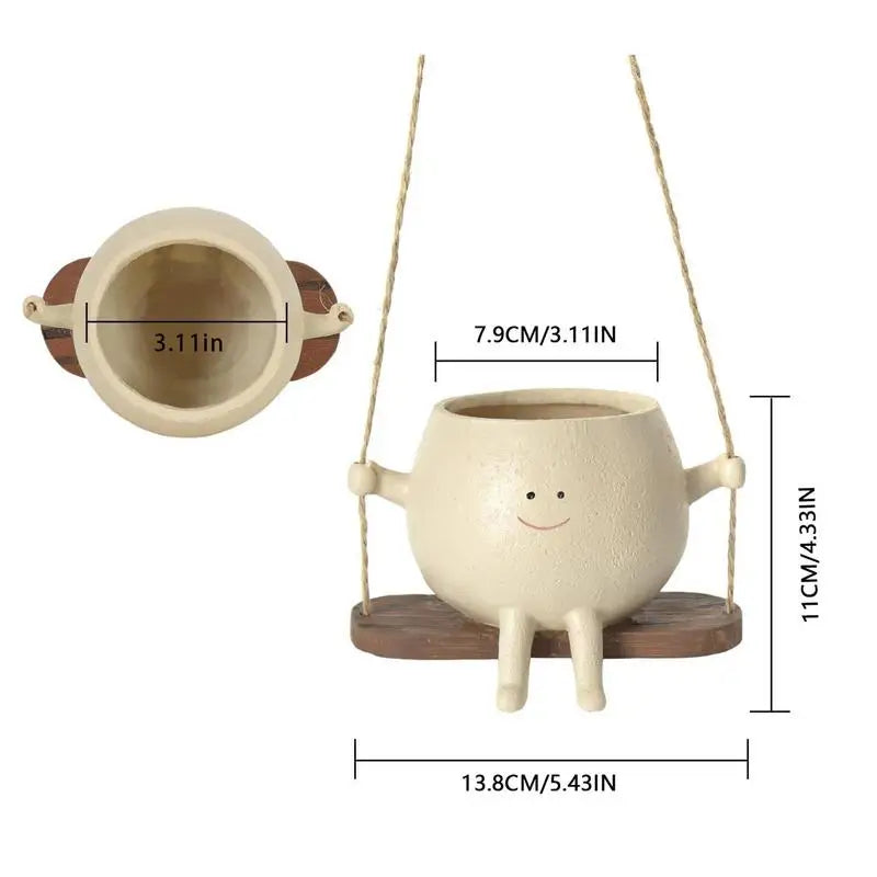 Plant Hanger Baskets Lovely Swing Face| Yazijico™