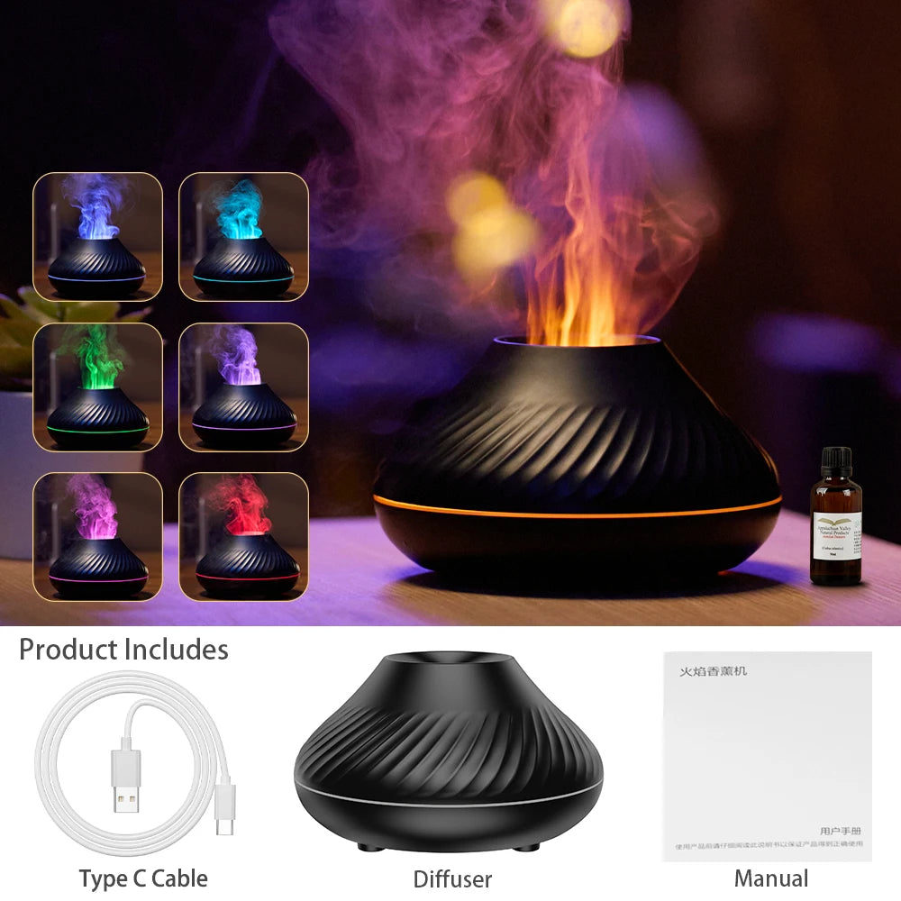 Fireplace Flame Diffuser for Essential Oil | Yazijico™