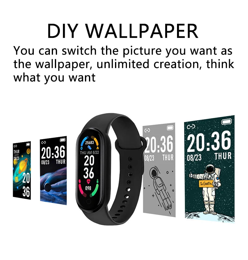 Smart Watch Fitness Smart Bracelet Sports Band Heart