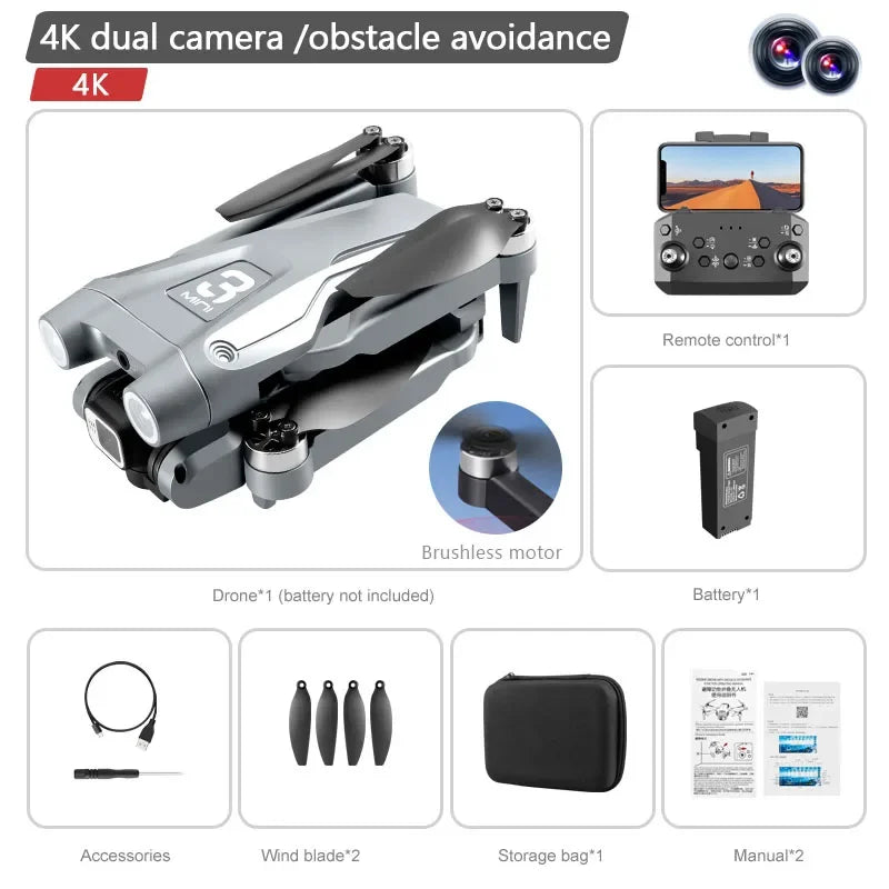 Drone Dual Camera 8K Professional Brushless Motor