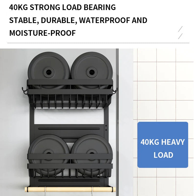 Yazijico™ 3/2 layers Magnetic No Punching Kitchen Organizer - Yazijico™