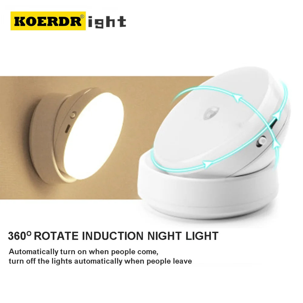 Yazijico™ Motion Sensor Light Wireless Lamp USB Rechargeable - Yazijico™