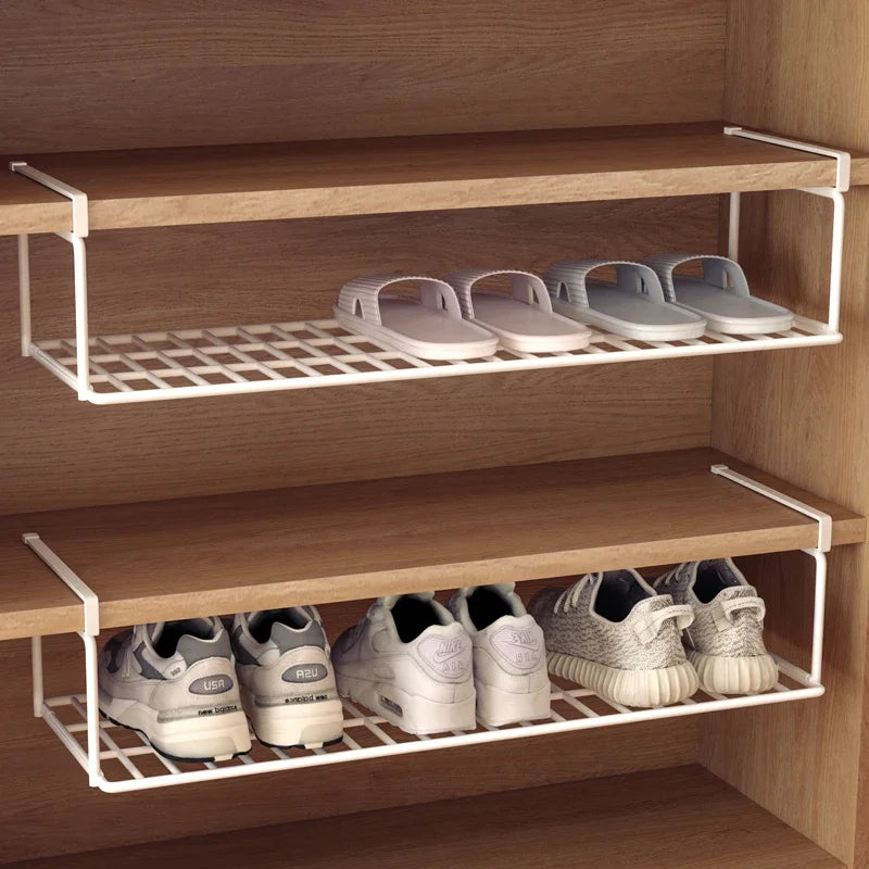 Yazijico™ Hanging Net Basket Iron Kitchen Tools Wall Shelf - Yazijico™