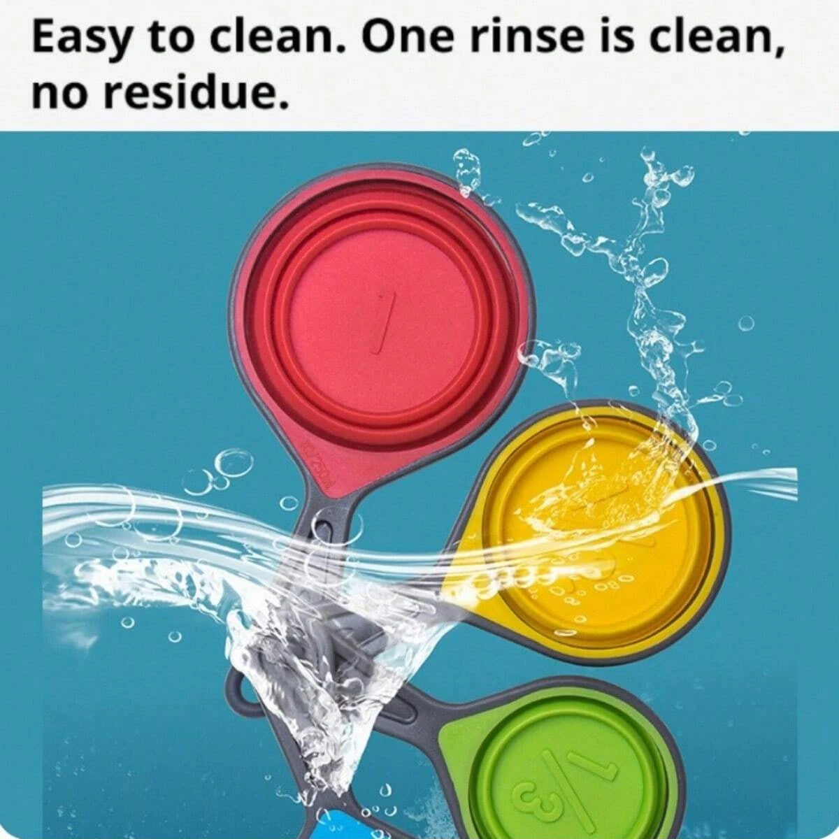 Silicone Measuring Cup Measuring Spoon Collapsible | Yazijico™