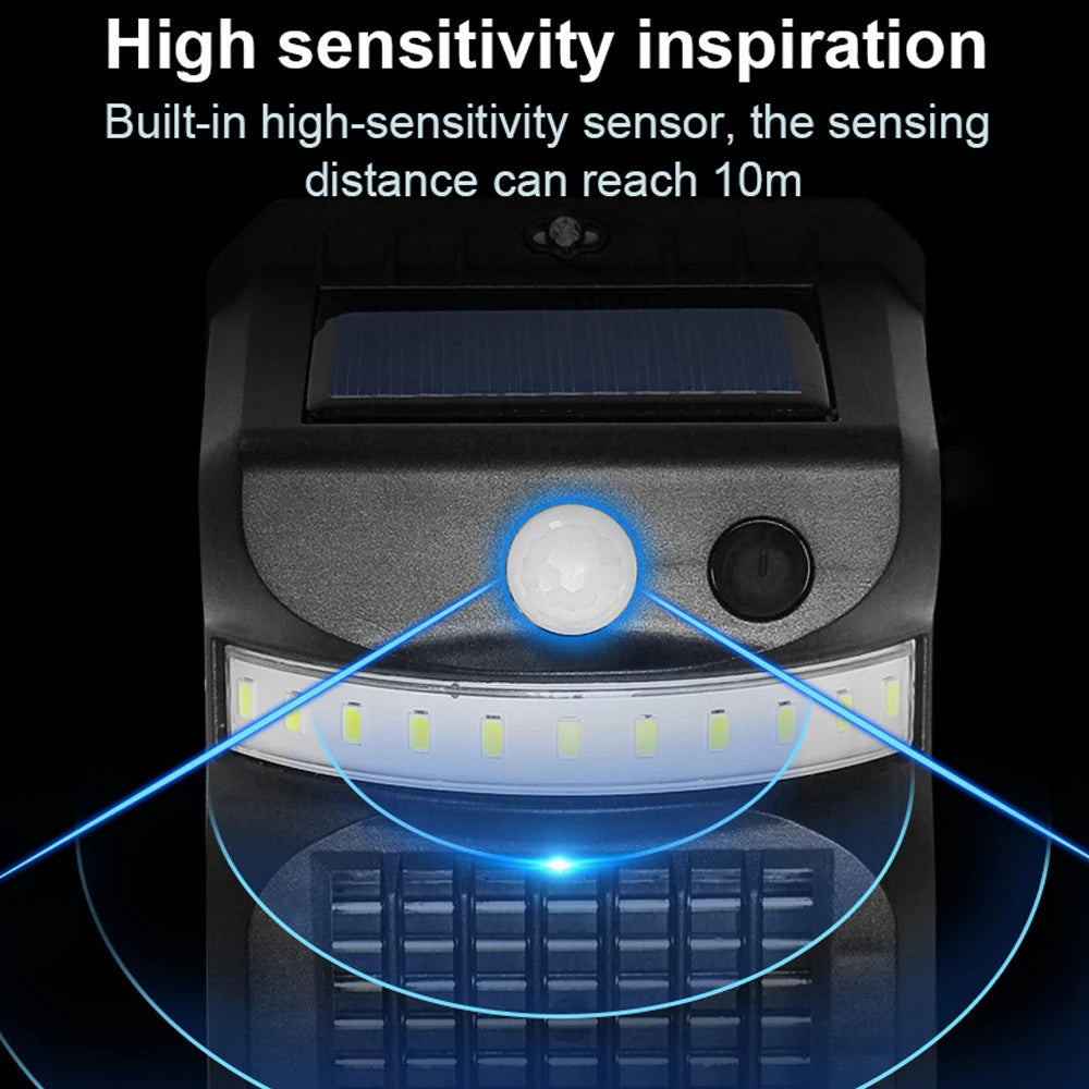 Outdoor Wall Lamp Solar Powered LED Wall Light | Yazijico™