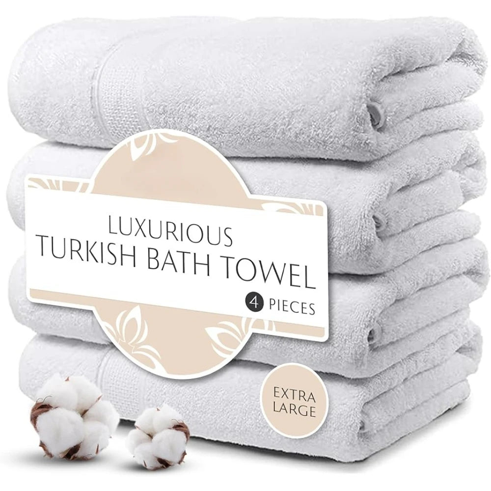 Bath Towels for the Body Exquisite 4-Piece Turkish Bath  | Yazijico™