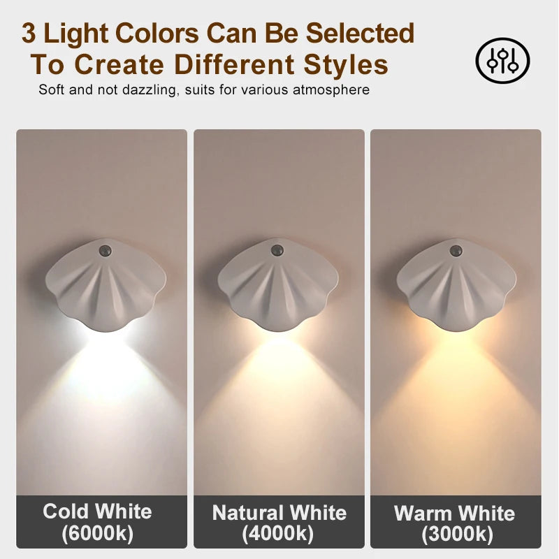 Yazijico™ LED Motion Sensor Wireless Cabinet Night Light USB - Yazijico™