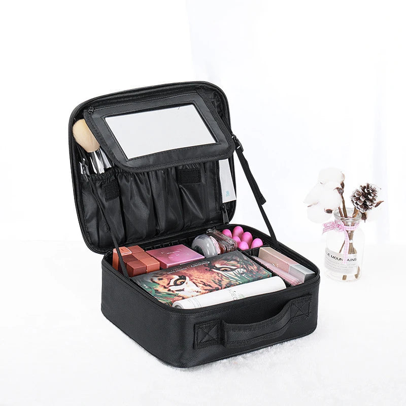 Storage Bag Cosmetic Case with Mirror | Yazijico™
