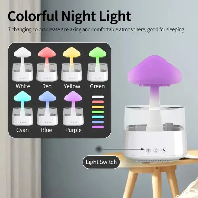 Yazijico™ Cloud And Raindrop Humidifier Colorful - Yazijico™