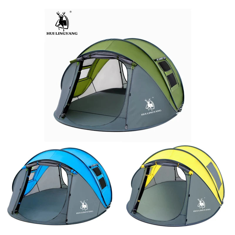 Persons Pop Up Throw Tent Automatic Large Space | Yazijico™