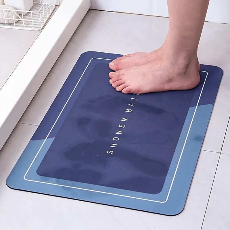 Mat Square Round Simple Toilet Quick Drying Foot Mat Bathroom Non slip Mat