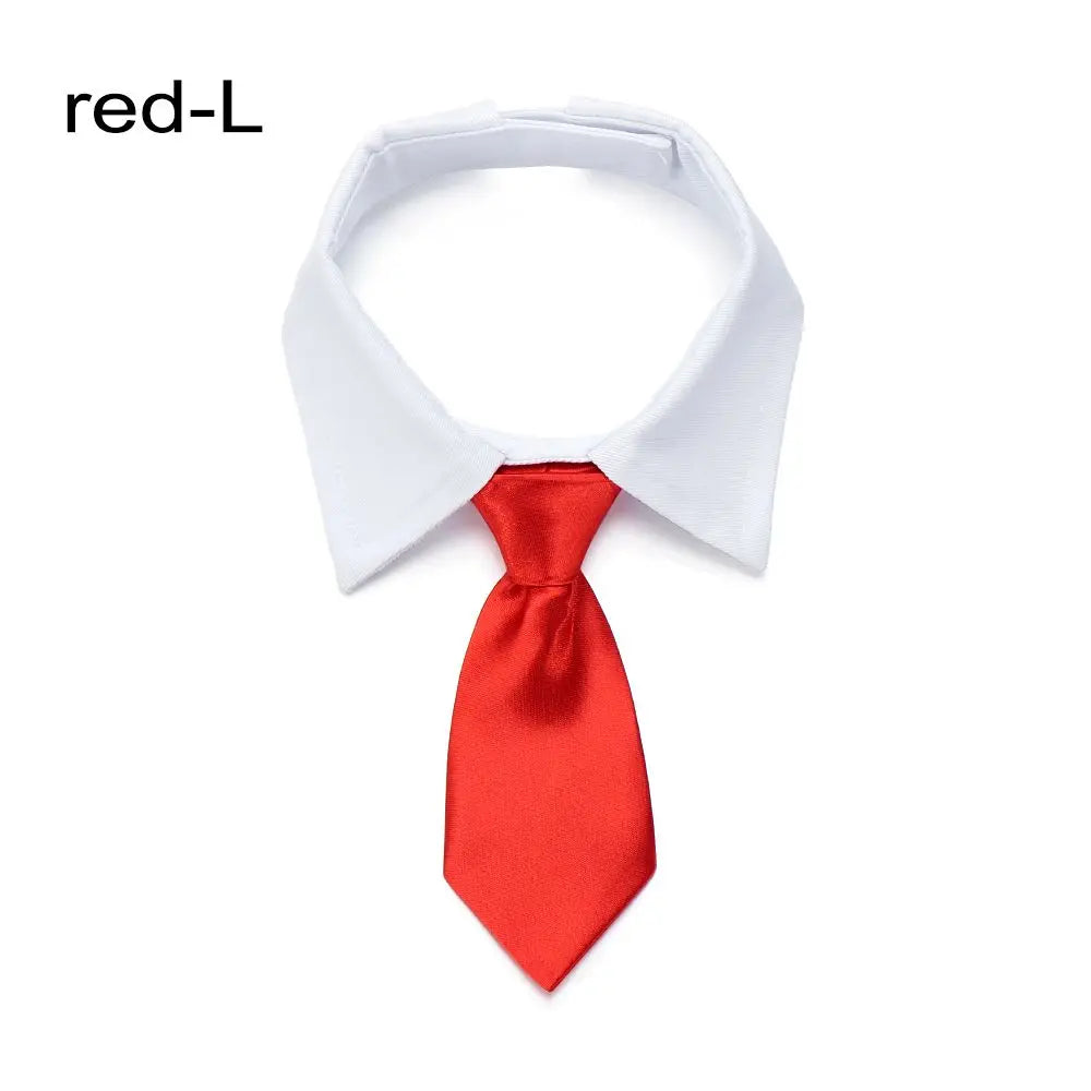 Pet Dog Cat Formal Necktie Tuxedo Bow Tie Black and Red | Yazijico™