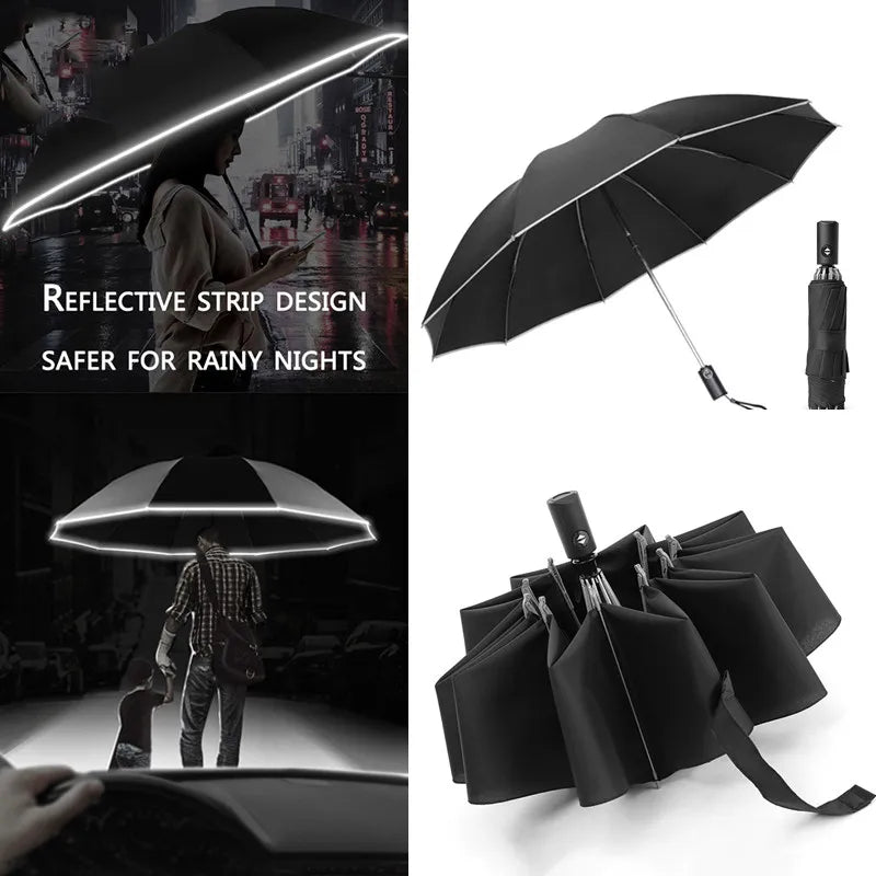 Yazijico™ Automatic Umbrella Stripe Parasol - Yazijico™