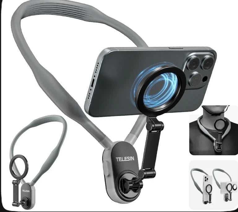 Yazijico™  Silicone Magnetic Neck Mount Quick Release Hold for Iphone - Yazijico™