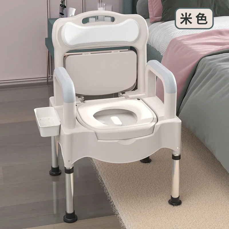 Toilet Stool Multifunctional Elderly Bathroom Chair Lift Adjustment Shower Chair Safe Stable Bathroom Furniture