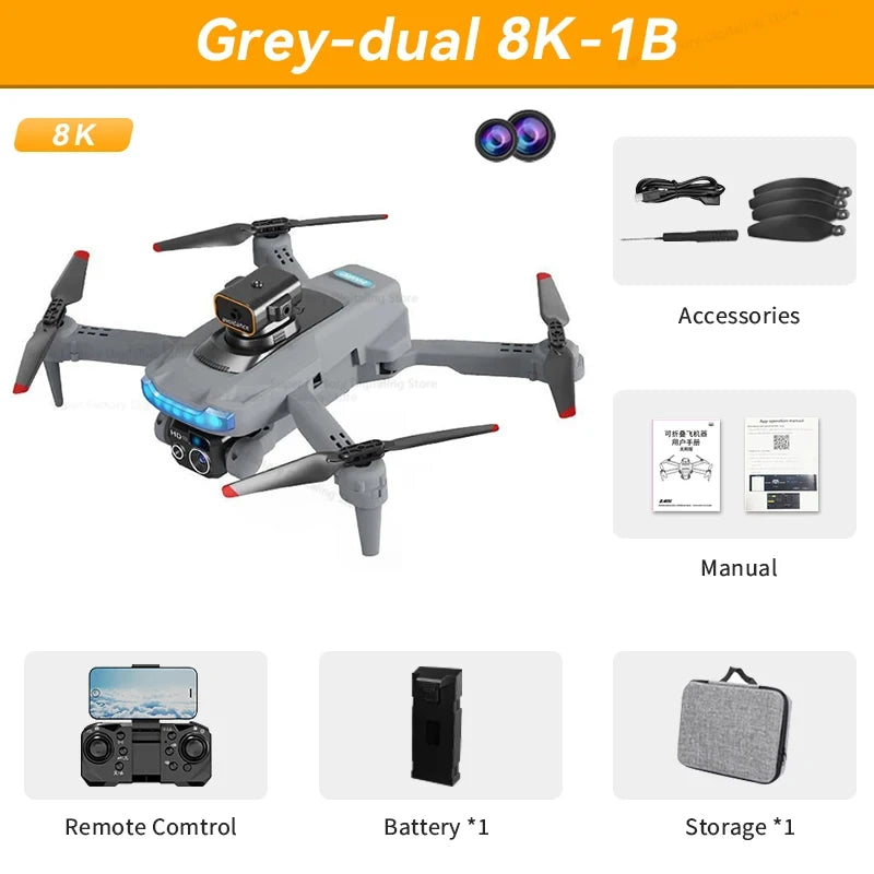 Drone Professional 8K GPS Dual Camera Obstacle Avoidance