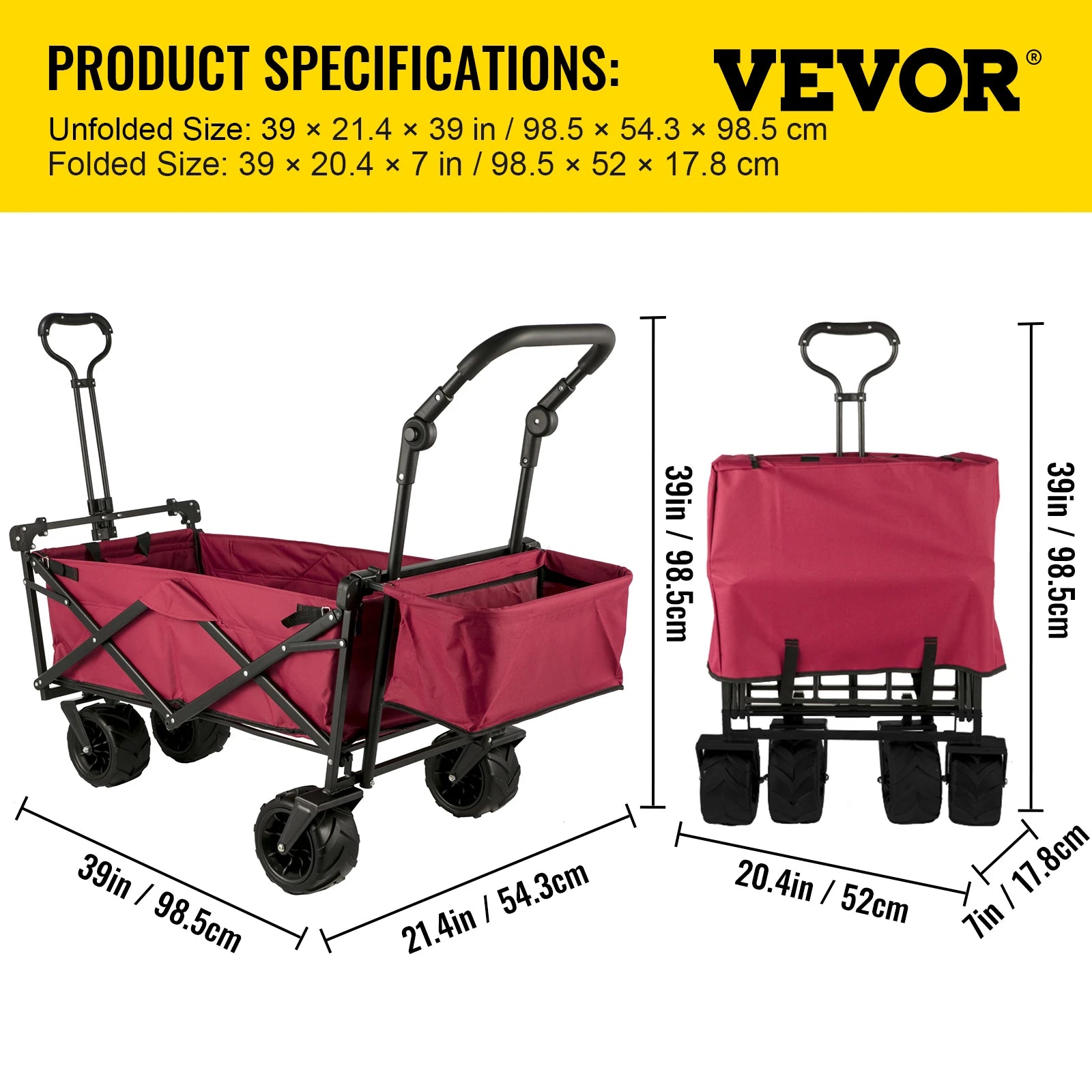 Folding Wagon Cart Handle Bar | Yazijico™