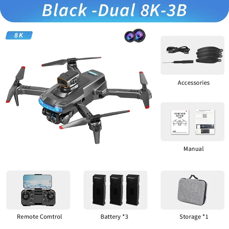 Drone Professional 8K GPS Dual Camera Obstacle Avoidance