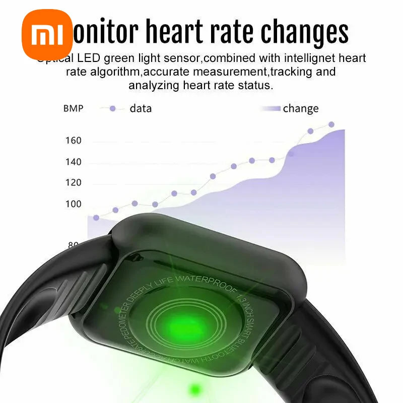 Smart Watch Men Women Kids Gift Bluetooth Music Fitness Sports Bracelet Sleep Monitor