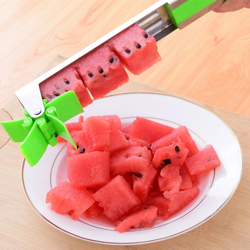 Yazijico™  Watermelon Cutter Stainless Steel Windmill - Yazijico™