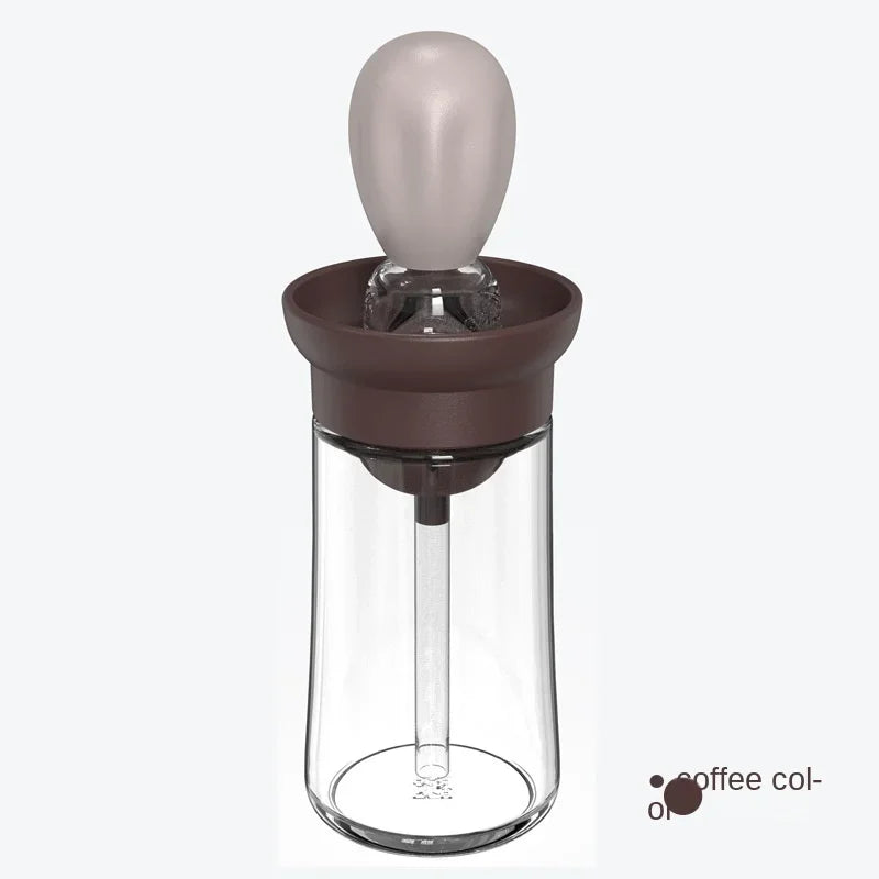 Kitchen oil bottle silicone brush oil container with brush suitable for kitchen cooking pancake baking barbecue utensils