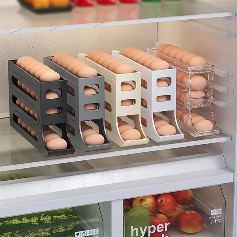 Yazijico™  Refrigerator Egg Storage Box Rolling - Yazijico™